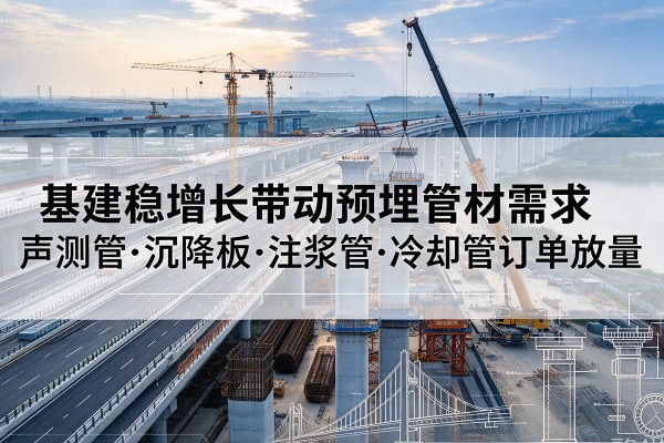 武平基建稳增长带动预埋监测管材需求，声测管、沉降板、注浆管订单持续放量